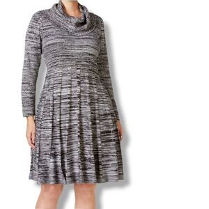 Calvin Klein ribbed cowl neck sweater dress size Small